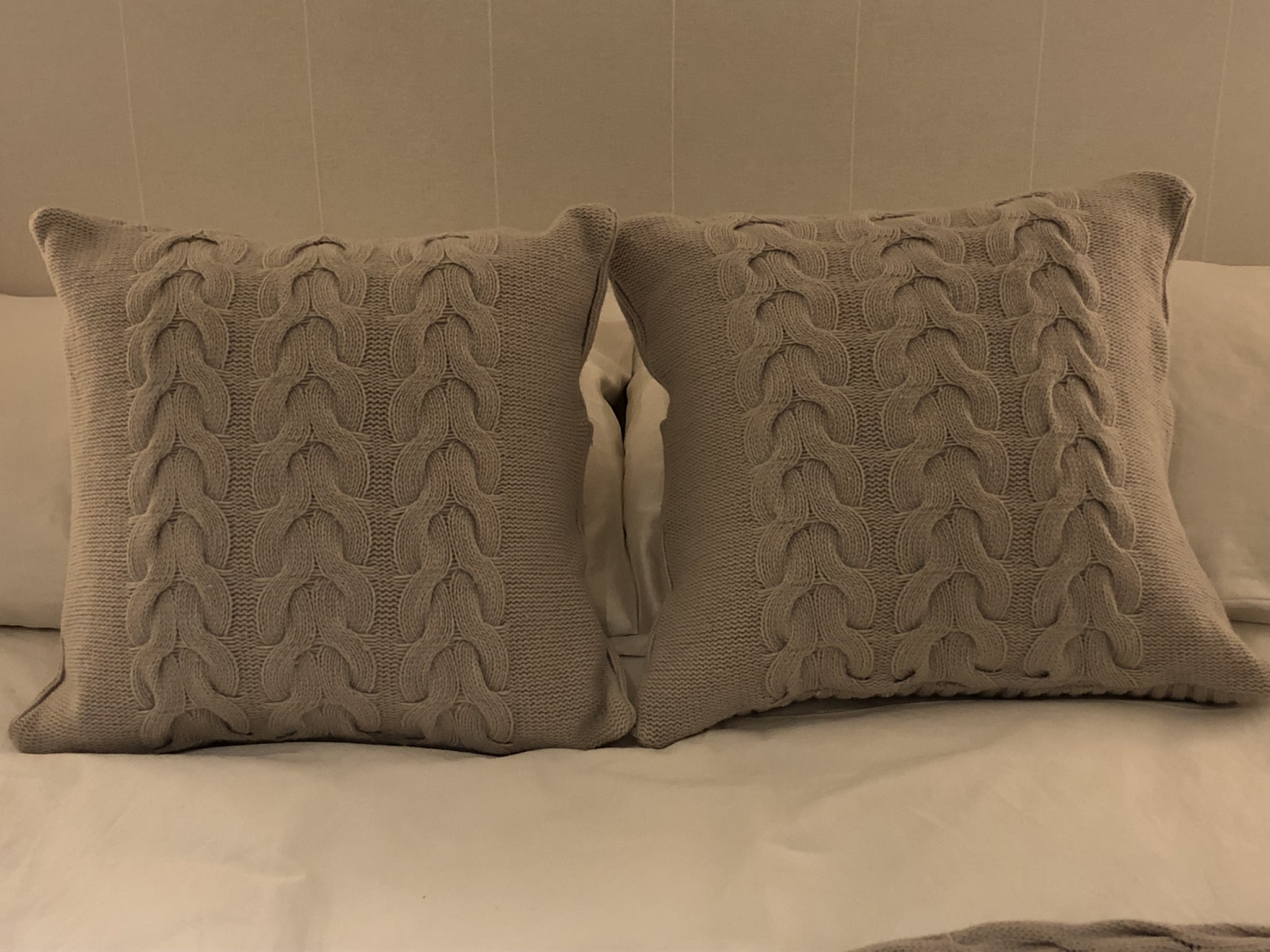 The White Company Throw and Cushion Covers